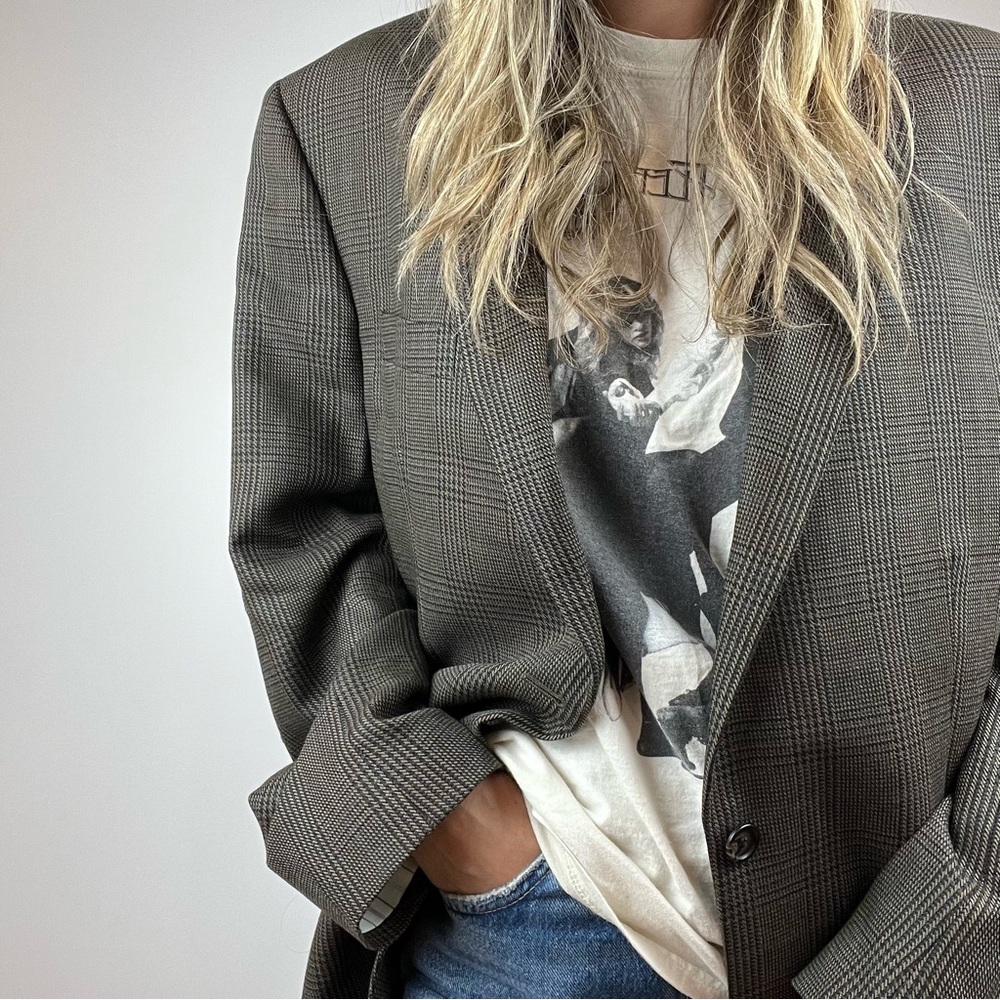 Vintage Ralph Lauren 100% Wool Plaid Preppy Style Jacket Blazer stunning large - Picture 2 of 16